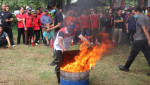 Simulasi Teknik Pemadaman Kebakaran 